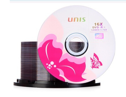 紫光(UNIS) DVD光盘 dvd-r刻录光盘光碟 16速4.7G 1盒50片